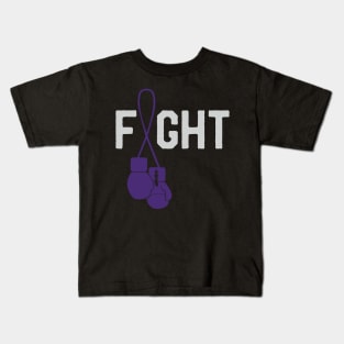 Alzheimer's Awareness Month Day Alzheimers Fighter Survivors Kids T-Shirt